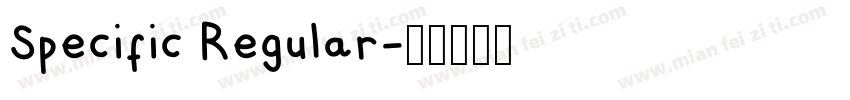 Specific Regular字体转换